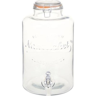 VIDAXL  - Distributeur d'eau xxl avec robinet Transparent 8 l Verre