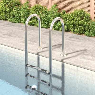 VIDAXL  &eacute;chelle de piscine 54x38x158 cm acier inoxydable 304