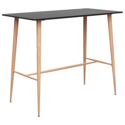 Vidaxl - Ensemble de bar 5 pcs Noir et gris
