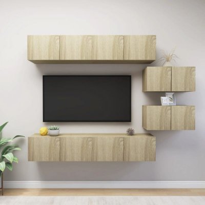 VIDAXL  - Ensemble de meuble tv 6 pcs Ch&ecirc;ne sonoma Agglom&eacute;r&eacute; Sonoma oak