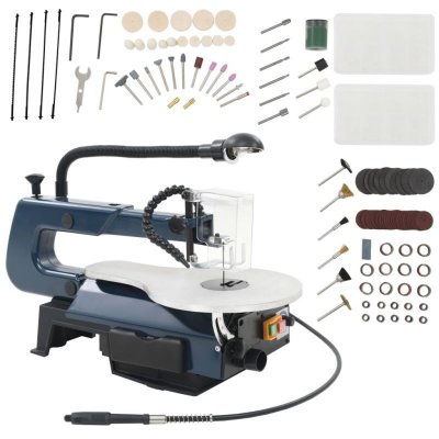 VIDAXL  ensemble de scie &agrave; chantourner 108 pcs 125 w 252 mm 142322