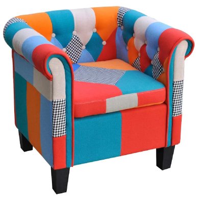 VIDAXL  - Fauteuil avec design de patchwork Tissu Patchwork