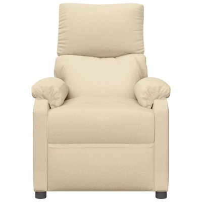 VIDAXL  fauteuil de massage cr&egrave;me tissu 322455