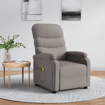 VIDAXL  fauteuil de massage taupe tissu 321234