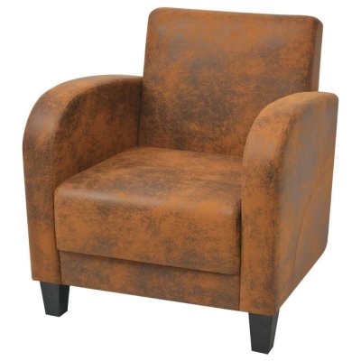 VIDAXL  - Fauteuil Marron Similicuir daim Brun