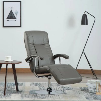 VIDAXL  fauteuil tv gris similicuir 248588