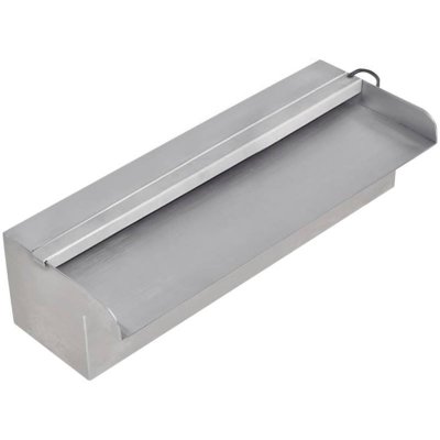 VIDAXL  fontaine rectangulaire de piscine avec led inox 30 cm 41671