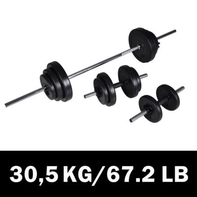 VIDAXL  halt&egrave;re 2 pcs 30,5 kg 90377