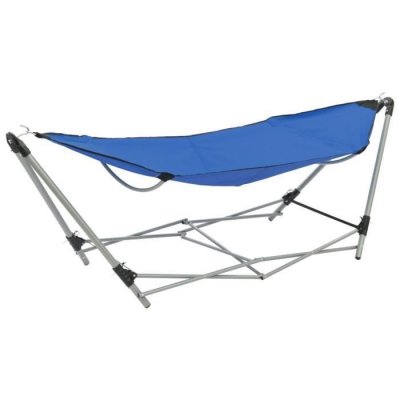 VIDAXL  - Hamac avec support pliable Bleu Bleu