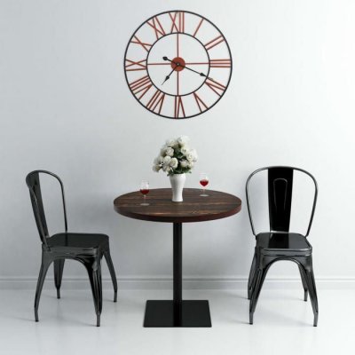 Vidaxl - Horloge murale M&eacute;tal 58 cm Rouge Rouge