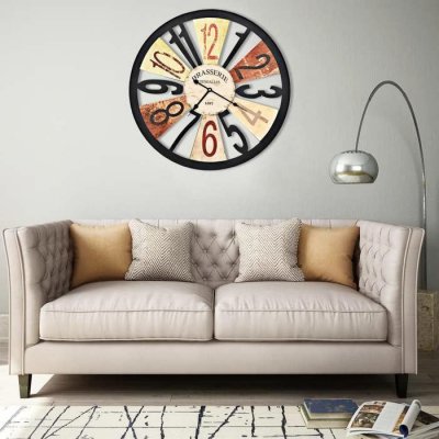 Vidaxl - Horloge murale M&eacute;tal 60 cm Multicolore Multicolore
