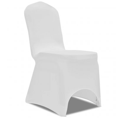 VIDAXL  - Housse de chaise extensible 100 pcs Blanc Blanc