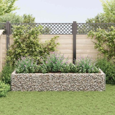 VIDAXL  jardini&egrave;re &agrave; gabion acier 270 x 90 x 50 cm 142556
