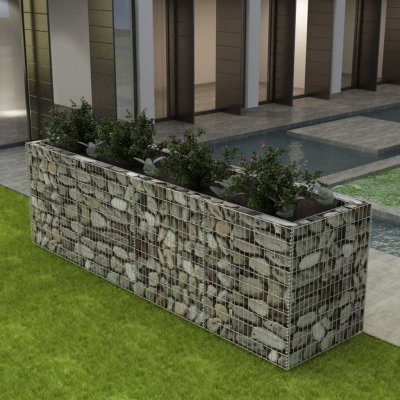 VIDAXL  jardini&egrave;re &agrave; gabion acier 360 x 90 x 100 cm 142553