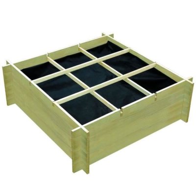 VIDAXL  Jardini&egrave;re Pour L&eacute;gumes Bois De Pin Impr&eacute;gn&eacute; 120x120x40 Cm