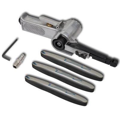 VIDAXL  lime pneumatique avec 3 bandes abrasives 140655