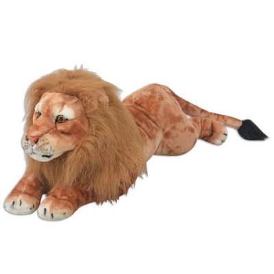 VIDAXL  lion en peluche marron xxl 80167