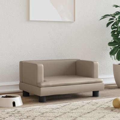 VIDAXL  Lit Pour Chien Cappuccino 60x40x30 Cm Similicuir