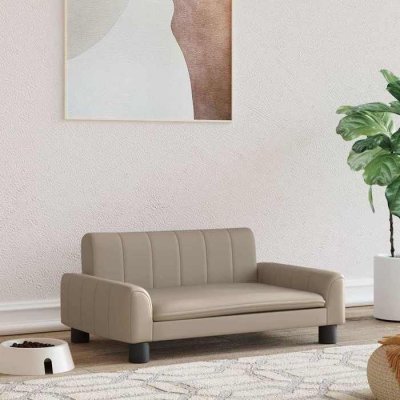 VIDAXL  Lit Pour Chien Cappuccino 70x45x30 Cm Similicuir