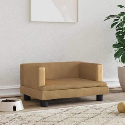 VIDAXL  Lit pour chien marron - 60x40x30 cm
