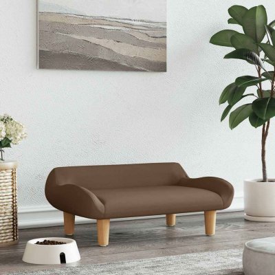 VIDAXL  Lit pour chien marron 70x40x24 cm