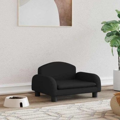 VIDAXL  Lit Pour Chien Noir 50x40x30 Cm Tissu