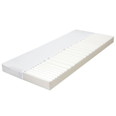 VIDAXL  - Matelas 140 x 200 cm 7 zones Mousse pu 10 cm H2 H3 Blanc