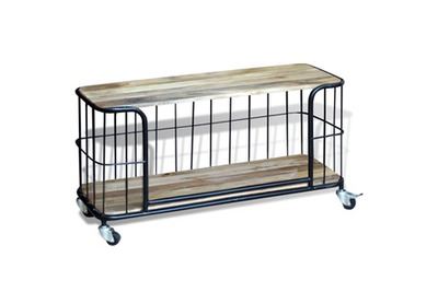 VIDAXL  - Meuble tv 100 x 40 x 45 cm Bois de manguier massif Brun