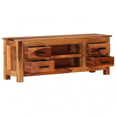 VIDAXL  - Meuble tv 110 x 30 x 40 cm Bois de Sesham solide Brun