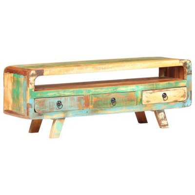 VIDAXL  - Meuble tv 117x30x41 cm Bois de r&eacute;cup&eacute;ration massif n/a