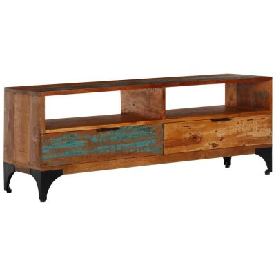 VIDAXL  meuble tv 118 x 35 x 45 cm bois de r&eacute;cup&eacute;ration massif 247325