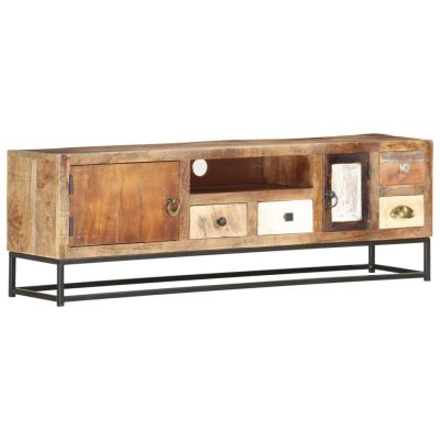 VIDAXL  - Meuble tv 120 x 30 x 40 cm Bois de r&eacute;cup&eacute;ration massif Brun