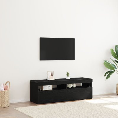 VIDAXL  - Meuble tv 2 pcs Noir 60 x 35 x 40 cm Bois d'ing&eacute;nierie