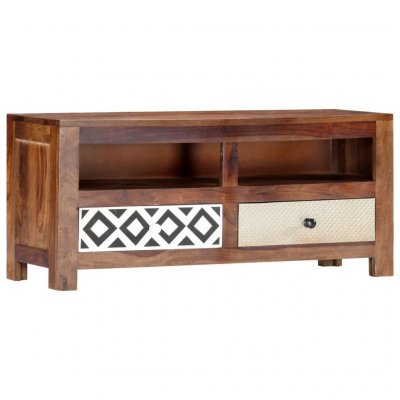 VIDAXL  - Meuble tv 90 x 30 x 40 cm Bois de Sesham solide Brun