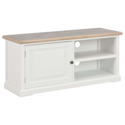 VIDAXL  - Meuble TV 90x30x40 cm Bois Blanc et Couleur de Bois Blanc