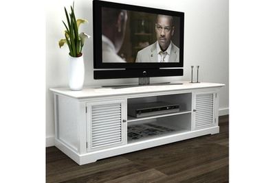 VIDAXL  - Meuble tv Blanc Bois Blanc