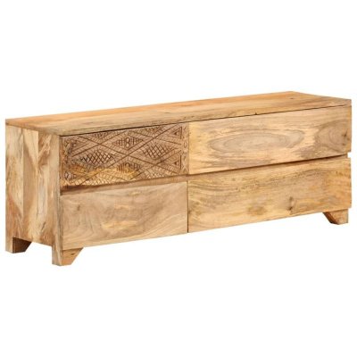 VIDAXL  meuble tv bois de manguier solide 110x30x40 cm 246144