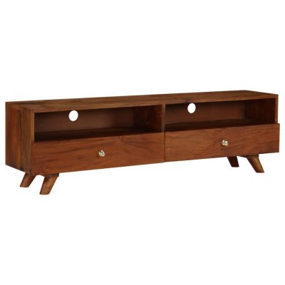 VIDAXL  meuble tv bois de r&eacute;cup&eacute;ration solide 140 x 30 x 40 cm 246675