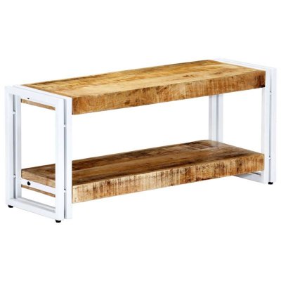 VIDAXL  - Meuble tv Bois Massif de Manguier 90x30x40 cm Brun