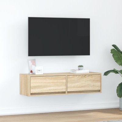 VIDAXL  - Meuble tv Ch&ecirc;ne sonoma 100 x 31 x 25.5 cm Bois d'ing&eacute;nierie