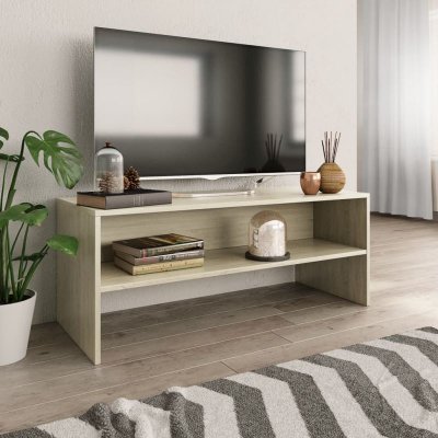 VIDAXL  meuble tv ch&ecirc;ne sonoma 100 x 40 x 40 cm agglom&eacute;r&eacute; 800048