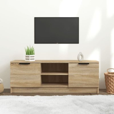 VIDAXL  meuble tv ch&ecirc;ne sonoma 102x35x36,5 cm bois d'ing&eacute;nierie