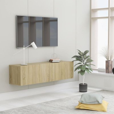 VIDAXL  - Meuble tv Ch&ecirc;ne sonoma 120x30x30 cm Agglom&eacute;r&eacute; Ch&ecirc;ne sonoma
