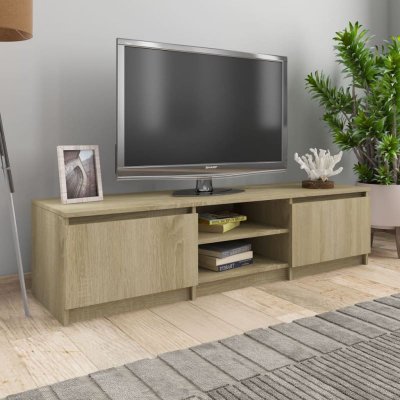VIDAXL  - Meuble tv Ch&ecirc;ne sonoma 140x40x35,5 cm Agglom&eacute;r&eacute; Ch&ecirc;ne sonoma