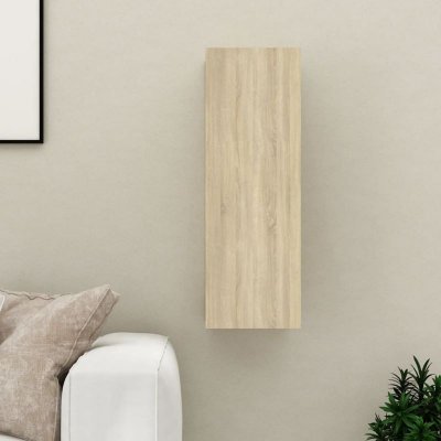 VIDAXL  - Meuble tv Ch&ecirc;ne sonoma 30,5x30x90 cm Agglom&eacute;r&eacute; Ch&ecirc;ne sonoma