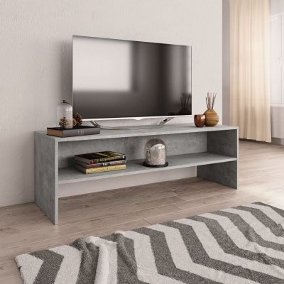 VIDAXL  - Meuble tv Gris b&eacute;ton 120 x 40 x 40 cm Agglom&eacute;r&eacute; Gris b&eacute;ton