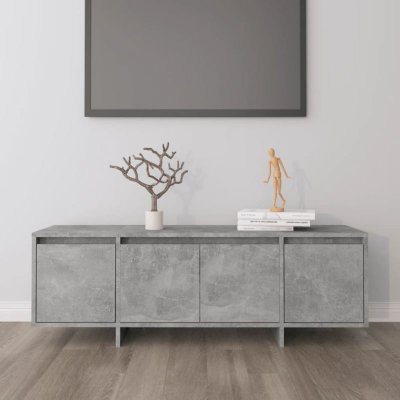 VIDAXL  - Meuble tv Gris b&eacute;ton 120x30x40,5 cm Agglom&eacute;r&eacute;