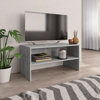 VIDAXL  - Meuble tv Gris cement 80 x 40 x 40 cm Agglom&eacute;r&eacute; Gris b&eacute;ton