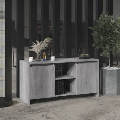 VIDAXL  meuble tv sonoma gris 102x37,5x52,5 cm agglom&eacute;r&eacute;