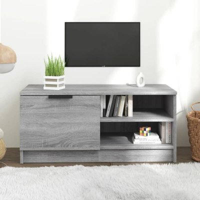 VIDAXL  meuble tv sonoma gris 80x35x36,5 cm bois d'ing&eacute;nierie